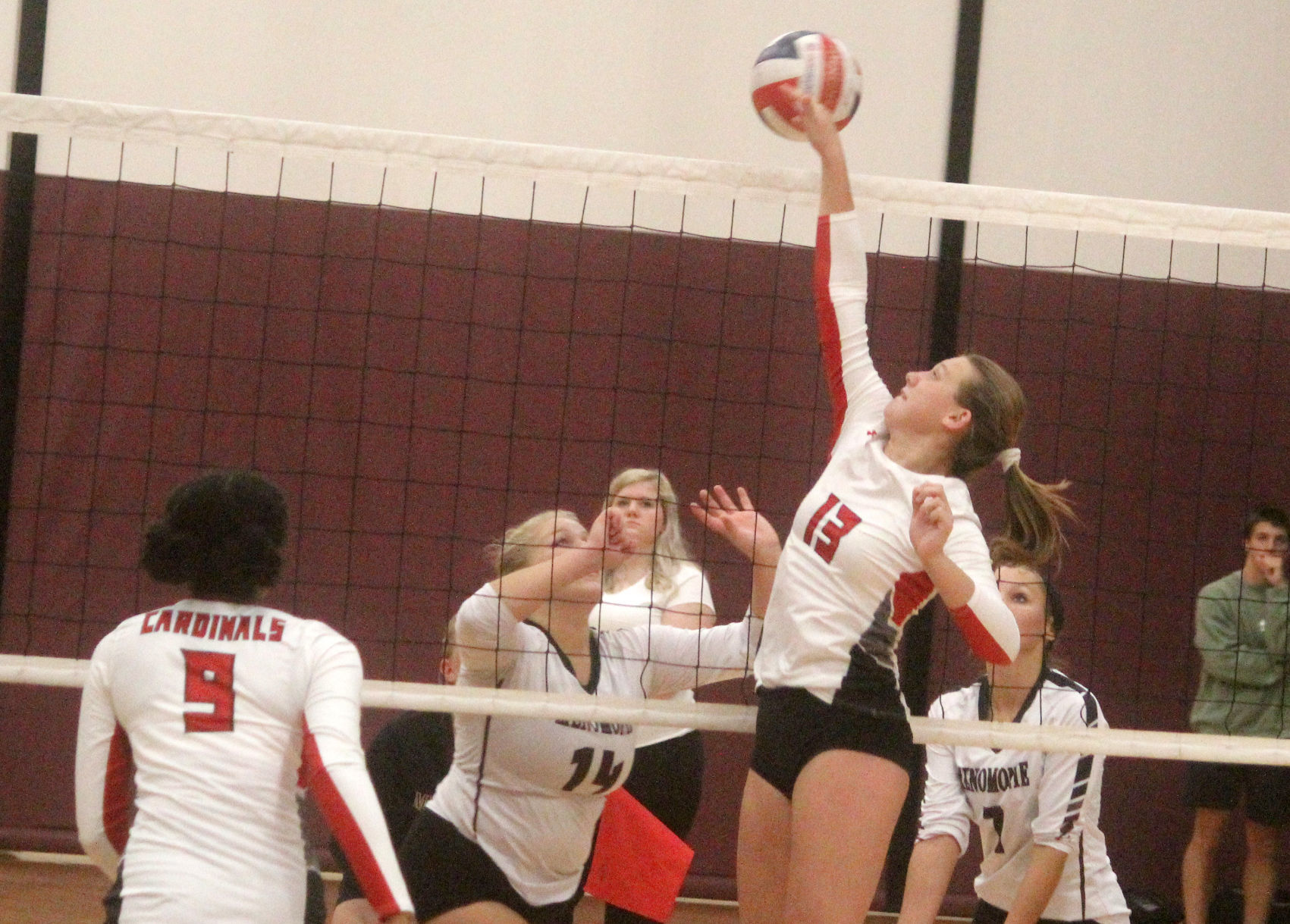 Chippewa Falls at Menomonie volleyball 9-12-19